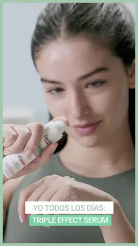 Reduce manchas, imperfecciones y brillo ✨️💚 con #TripleEffectSerum  . . . #manchas #thiamidol #skincare #eucerin #pielgrasa #rutinaskincare 