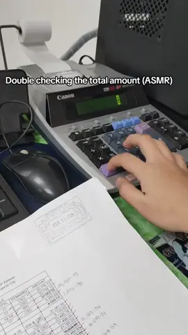 First time mag video while using calculator. Hehe love it #fyp #keyboardasmr #typing #calculator 