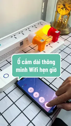 Ổ cắm dài thông minh Wifi hẹn giờ Tuya #ocamwifi #ocamthongminh #tuya 