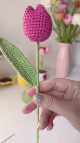 Móc hoa tulip cùng mình nạ, siêu nhanh, siêu đơn giản, có đầy đủ gói nguyên liệu cho mọi người làm cùng #xuhuong #amidanmoc #tuliplen #crochet 