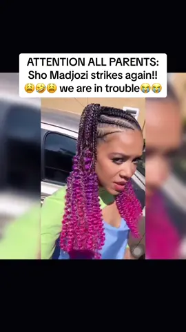 WE ARE IN TROUBLE BAZALI 😭😭😭😭😭 this is the new Sho Madjozi Hairstyle