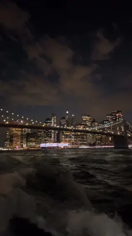 A New York Ferry at Night 🇺🇸✨ #travel #Traveler #Traveller #usa #america #nyc #newyork #newyorkcity #ferry #hudsonriver #manhattan #brooklyn #brooklynbridge #ny