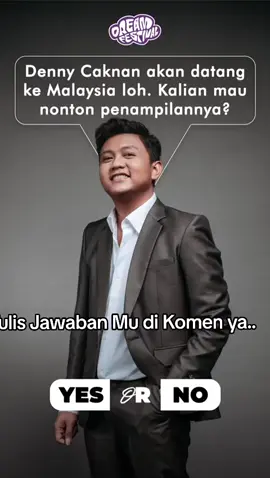 Nah semua tergantung jawaban my Friends, Yes or No ? #dannycaknan #dreamfestival #kualalumpurkonser #malaysia #myfriends #ceritariki 