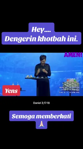 Daniel 3;17-18. #fypシ゚viral #soundviral #yenskylla #anakbangka #khotbahkristen #indripardede #gbiprjck7 #jadiberkat 