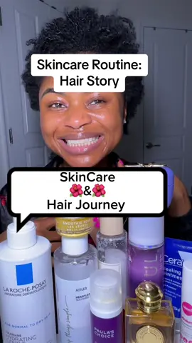 GRWM for my skincare rouitne while i tell you my hair story.  SkinCare Routine Products 🌸🌸🌺 @ANUA Skincare face oil cleanser  @LaRochePosayUS Face wash  @mediheal_official Medecassocide face toner  @anua.skincare_us Heartleaf Soothing Toner  @Wishful Skin Eggplant AHA/PHA/BHA Toner  @Farmacy Beauty Honey Vanilla lip smoothie  @Paula’s Choice 0.3% Retinol  @Estée Lauder Advance night repair serum @Indeed Labs Hydraluron Intense Moisture lotion : lotion hydrate intense  @Tatcha The dewy cream @CeraVe Healing Ointment | Moisturizing Petrolatum Skin Protectant for Dry Skin with Hyaluronic Acid and Ceramide Hair Care Products 💇🏽‍♀️🤎💇🏽‍♀️ @Cecred Nourishing oil  Perfume🌸🌺🌼 @Burberry Godddess perfume @Kayali Eden sparkling Lychee #skincare #skincareroutine #skincaretips  #naturalhair #4ctiktok 
