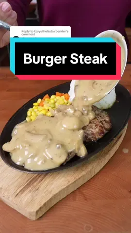 Replying to @tzuyuthelastairbender Burger with RICE > in buns 🍚😌 Revealing my mushroom gravy recipe which MAKES any sizzling dish  Mushroom Gravy: 1 can Jolly Mushroom Pieces and Stems 284g  3 tbsp.butter 1 pork cube 1 chicken cube 3 ½ tbsp flour 3 cups water 1 tbsp soy sauce ¼ tsp sugar Burger Steak: 1kg ground beef 5 cloves garlic 1 white onion  2 eggs 4 tbsp.evaporated milk 3 ½ tsp.salt 1 tsp.pepper ½ cup breadcrumbs 1 carrot 1 can Jolly Whole Corn Kernels 425g ½ cup green peas Salt to taste 3 tbsp butter You can get Jolly Mushroom and Jolly Corn on Acemarket.ph, Lazada, and Shopee. #jollyeats#jollyeatsj#giveyourjollylove #sizzlinge#burgersteaku#gravym#burgerg#mushroomgravy #food #foo#foodr#foodloversr#FoodLover #Foodie #d#foodies#delicioust#fypo#tiktokfood##FoodTokc#Recipe #cookinger#foodlovers#deliciousb#yummye#abimarquezeen