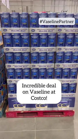 Exclusive @Vaseline Brand Bundle is now available @Costco Wholesale nationwide for a limited time! #VaselinePartner Bundle includes: 1 All-Over Body Balm Stick: Perfect size to throw in a bag as your on-the-go moisturizer. 2 Vaseline Original Healing Jelly Tubs: A bathroom staple! Clinically proven to protect, help heal & lock in moisture. #costco #costcofinds #Vaseline #VaselineStick 