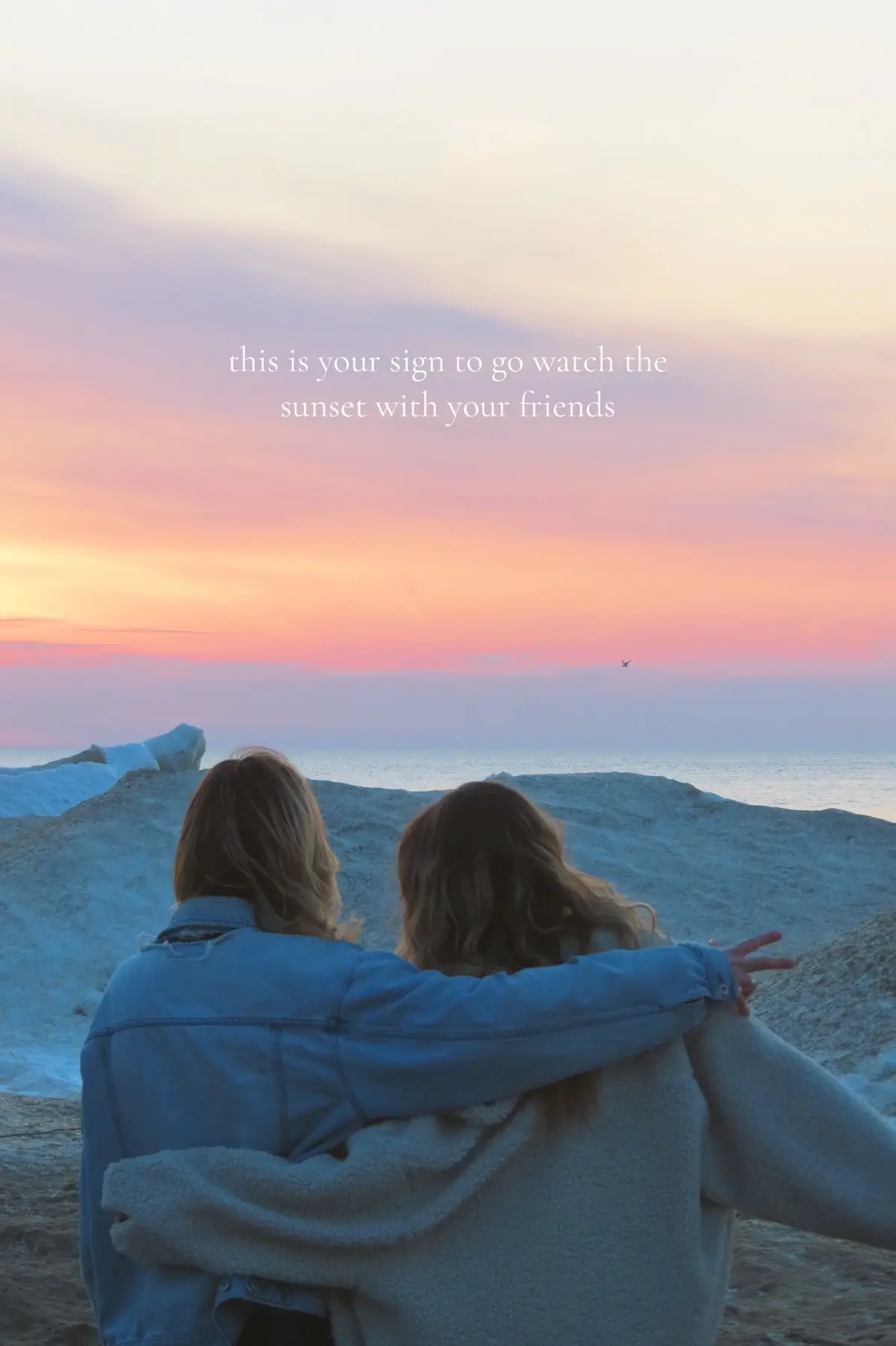 #beachsunset #wintersunset #friendgroup 