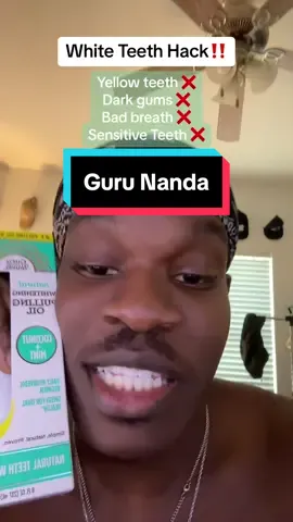 White Teeth Hack costs less that a burger 🙀#gurunanda #oilpulling #dealsandsteals #TikTokShop #SelfCare 