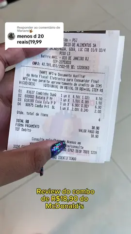 Respondendo a @Mariano🤟🏾 Pra quem não está MORRENDO de fome, super compensa  #mcdonalds #promoção #dica #lanchebarato #hambuguer 