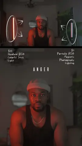 COLORS and EMOTIONS —— Putting to test two lights I got from Aliexpress …. #cinematic #lightingsetup #futbolemotion   