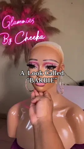 FINESSE ✨ A look called “Barbie” 💰This Glam service cost- 30k naira 💰 Earring Accessory- 1500 #cheekaglams  #glammiesbycheeka  #designermannequins  #mannequinmakeup  #mannequinmakeupartist  #explorepage #hair #hairvendors #hairstylist #lagos #nigeria  #worldwideshipping🌎 