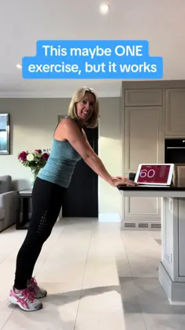 This is a great beginner exercise you can do at home - it works the legs, stomach and a great cardio workout! All you need is a countertop/table. Give it a go! 💪🏽  #workoutathome #keepfit #getfit #homeworkout #beginner #cardio #health #exercise #fyp 
