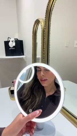 Obsessed with my new @PMD Beauty Reflect Pro mirror.  Benefits -3 dimmable litht modes -5x magnification  -360 degree rotation and 90 degree tilt -Enhanced visivility for skincare routine -Hanheld capability for on the go convenience -USB port + charging cord -Rechargeable battery #skincareroutine #mirror #pmdbeauty #makeupmirror #makeup #unboxingvideo #brilliantconfidence 