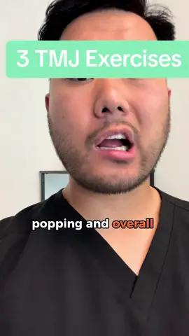 3 jaw exercises for TMJ disorder #bodypoliticpt #tmj #tmd #jaw #pain 