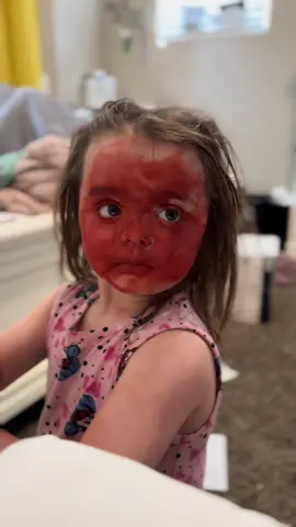 Make sure to hide red lip stain from your toddler! Or any makeup if its my daughter Lou #louludawn #fyp #funny #fail #makeup #stain #sahm 