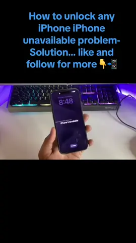 How to unlock any iPhone iPhone unavailable problem- Solution