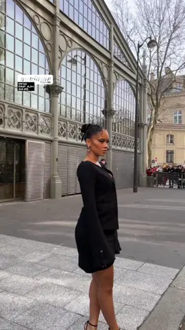 #saweetie au défilé #courreges  @Courrèges Paris @SAWEETIE 🖤  #TikTokFashion #pfw #fashionshow #fashion #femalerap 