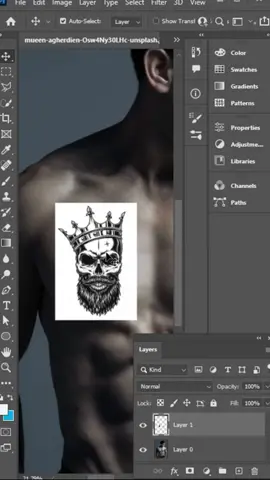 Photoshop Tutorial - Place Tattoo easily using Pohotoshop #photoshop #photoshoptutorial #editing #photoediting #tattoo