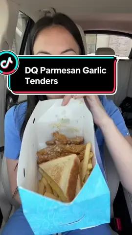 Obsessseddddd #dairyqueen #chickentenders #parmesangarlic #fastfood #foodreview #mukbang #eatingshow #eatingvideo 