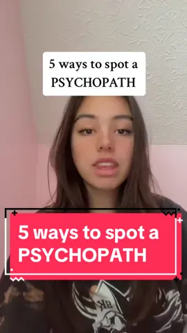 Knowing somebody with these traits doesn’t necessarily mean they’re a psychopath, but if you know someone will ALL these traits👀  #psychopath #psychopathy #psychpathyspectrum #howtospotapsychopath #femalepsychopath #chroniclesofapsychopath #highfunctioningpsychopath #antisocialpersonalitydisorder #aspdawareness #psychopathdiary 