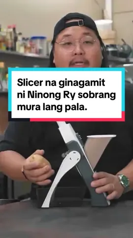 Ang mura lang ng slicer na gamit ni ninong ry. Mapapadali pag slice niyo sa product na to grabe solid sa ganda #fyp #slicer #slicermachine #vagetableslicer #kitchen #kitchenware #kitchengadgets #forkitchen #kitchenutensils #mandolineslicer #mandolinechopper #chopper 