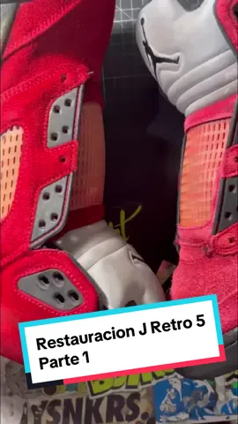 Restauracion Jordan Retro 5, Parte 1 #restauracion #tennis #tenis #fyp #viral #parati #jumpman 