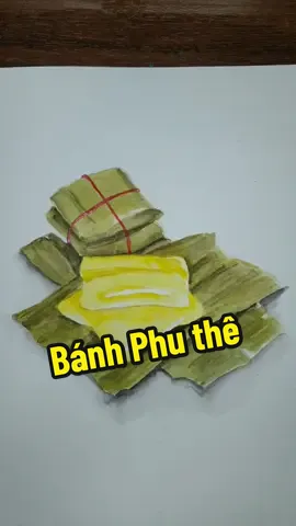 Bánh phu thê. #hoacorner #vietnamesefood #watercolor #art #painting #xuhuong #fyp #trending 