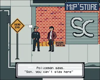 The Man Who Can't Be Moved #pixelart  #pixel  #aseprtie #themanwhocantbemoved #thescript