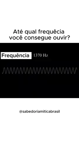 Eu ouvi até 14.000Hz, vamos ver se você supera?🤔 Coloca nos comentários até quanto ouviu.😊 —————————————————— #sabedoriamística #sabedoriamisticabrasil #frequência #frequency #audição #testedefrequência 