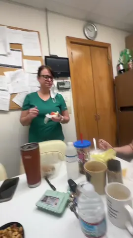 Poor Monica. 😂Enjoy your turd. 💩#Office #FYP #ForYoupage #WorkBuddies #Lunchtime #FloridaGirls #TheOffice #Funny #Workplacehumor #funnygirls ##officefun