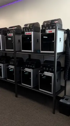 How many pritners do you think we have now ?!  #zbdesigns #3dprinting #printfarm #zb #minis 