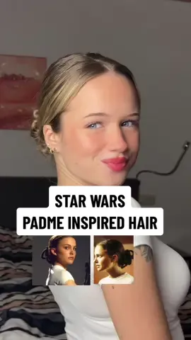 Replying to @imliterallyanakin4 in order to create the rod look, you would need wire for your hair to make it look exact. i created this easier version, which i think still looks very similar and is very cute! #starwars #starwarstiktok #padme #padmeamidala #padmeamidalaedit #padmeamidalacosplay #starwarshair #starwarscosplay #starwarsfyp #hairstyle #hairideas #hairinspo #recreatinghairstyles 