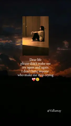 Dear life please don't make me cry again and again I don't have anyone who make me stop crying#😖 #vallamay #fyp #foryou #fypシ #brokenheart💔 #fypppppppppppppppppp #capcut #tamilsong #tamil #bmg 