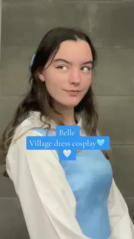 Got Belle’s village dress (finally)🩵🤍🌹📚#belle #beautyandthebeast #disney #disneycosplay #fy #fyp #cosplay #bellecosplay 