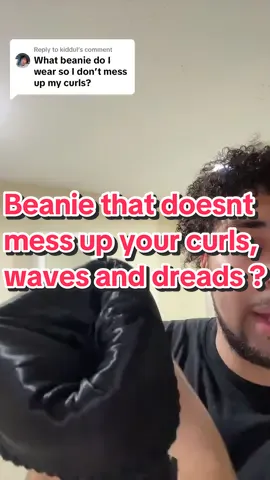 Replying to @kiddul Where has this been all my life 😭 #satinlinedbeanies #silkbeanie #waves #curls #dreads #curlyhair ##beanie #ihsaanreviews 