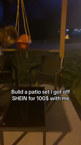 It was a STEAL😭 #shien #build #buildwithme #brother #patio #patioset #chairs 