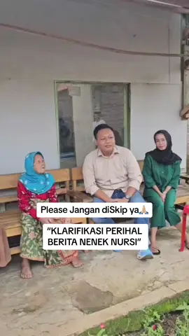 Perihal nenek nursi tidak makan nasi 2 hari dan hanya makan daun singkong adalah pernyataan nenek nursi sendiri. Bisa jadi karna faktor sudah tua dan pikun (maaf).  Perihal penggalangan dana  Penggalangan dana yg kami lakukan sudah mendapatkan izin dari anaknya. Anaknya nenek ada yg sudah meninggal dan yg menyetujui adalah anak kandungnya yg tinggal jauh terpisah dari nenek. Dengan harapan, dari penggalangan dana ini bisa memberikan kehidupan yg lebih layak untuk nenek.  Pemberian donasi Donasi yg terkumpul sebesar Rp 50.000.000 dari kami Tim kolaborasi kemanusiaan sudah kami berikan dan sudah kami beritakan sebelumnya.  Karna rumah yg nenek tempati terbilang kurang layak, maka donasi tersebut di gunakan untuk memperbaiki rumah tersebut dan sisanya akan di pergunakan untuk kebutuhan dan kelayakan hidup nenek.  Kami memohon maaf, atas kegaduhan yang terjadi atas viralnya berita nenek nursi.  Insyaallah, berita renovasi rumah nenek akan kami up kembali hingga selesai.  Terimakasih 🙏