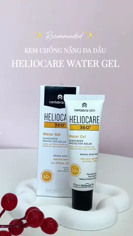 Kem chống nắng dành cho da dầu mà mấy bà hỏi tui nè, chân ái cho da dầu gọi tên Heliocare Water Gel nhaaa #xuhuong #xuhuongtiktok #trend #trending #trendingvideo #viral #review #unbox #unboxing #skincare #skincareroutine #skincaretips #beauty #kemchongnang #kcn #kemchongnangkiemdau #kemchongnangdadau #heliocare #watergel 