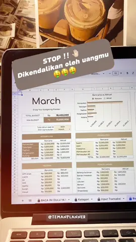 Stop! Dikendalikan oleh uangmu 🤑 #aturkeuangan #belanjabulanan #budgetingkeuangan #budgeting #budgetingplanner #templatebudgeting #financialplanner #monthlybudget #belajarkeuangan 