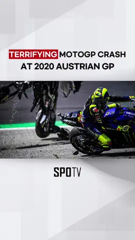 #MotoGP - Remember when Valentino Rossi narrowly escaped from danger during a high-speed collision involving Johann Zarco and Franco Morbidelli  at #AustrianGP in 2020? 😰 Watch the upcoming 2024 season on #SPOTVNOW. #SPOTVSEA #ducati #yamaha #redbullring 