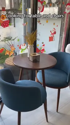 Table and chair for small space good for coffee and milk tea shop #smallspaces #aesthetic #coffee #milkteashop #furtinure #tables #chair 