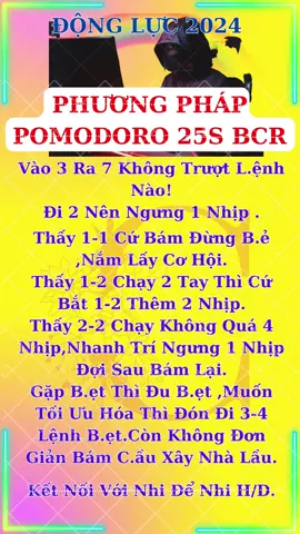 Phương Pháp Pomodoro 25S Bcr ! #xuhuongtiktok #lamlaicuocdoi #nghiluccuocsong #nonanchongchat #linhnhibcr