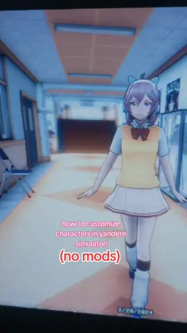 How to customize characters in Yandere Simulator! #YANDERSIMULATOR #DONTSUPPORTYANDEV #NOTSUPPORTINGYANDEV #YHS