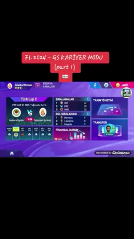 FL 2024 - GS KARİYER MODU (part 1)🎮 #footballleague2024 #games #gameplay #football #viral #trending