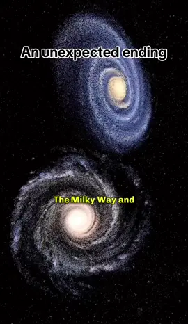 The merger of two galaxies 💫 #themilkyway #theandromedagalaxy #solarsystem #theuniverse #space 