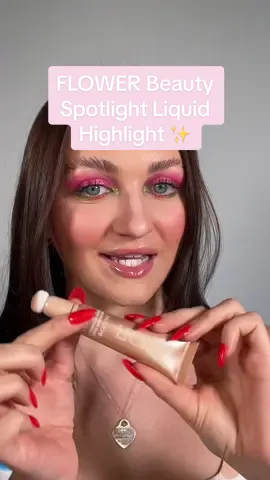 Trying @FLOWER Beauty Spotlight Liquid Highlight ✨ #flowerbeauty #spotlightliquidhighlighter #liquidhighlighter #liquidhighlight #beautyinfluencer #makeupreview #highlightreview #drugstoremakeupmusthaves #affordablemakeup #affordablemakeupproducts #flowerbeautybydrew #flowerbydrew 