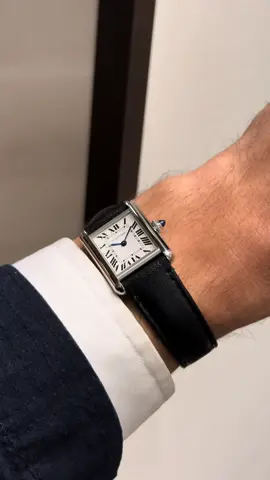 The french icon: Cartier Tank Must SolarBeat 🖤 #cartiertank  - Did you know the watch charges its battery through the roman numerals on the dial? Now you know. - LuxuryWatches Stockholm - #luxurywatches #cartier #icon #paris 