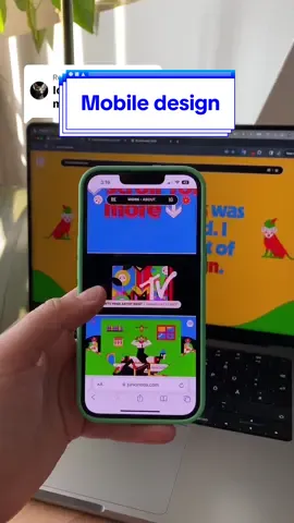Replying to @rmrmrm no mobile design gets left behind 🫶 🤳#readymag #webdesign #graphicdesign #uxdesign 