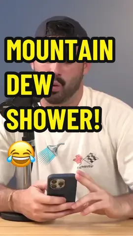 Mountain dew shower? 😂 #thebasementyard #basementyard #thebasementyardpodcast 